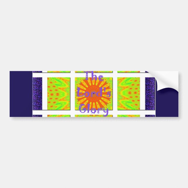 The Lord’s Glorious Geometry: Playful and Creative Bumper Sticker (Front)