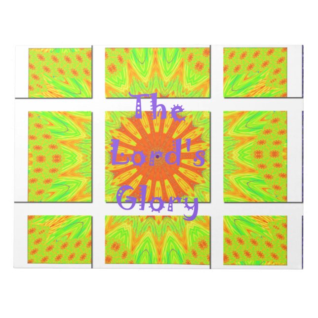 The Lord’s Glorious Geometry: Playful and Creative Notepad (Front)
