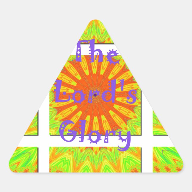 The Lord’s Glorious Geometry: Playful and Creative Triangle Sticker (Front)