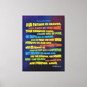 The Lord’s prayer - A Father Canvas Print