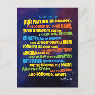The Lord’s prayer - A Father  Postcard