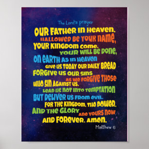 The Lord’s prayer - A Father Poster
