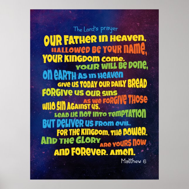 The Lord’s prayer - A Father  Poster (Front)