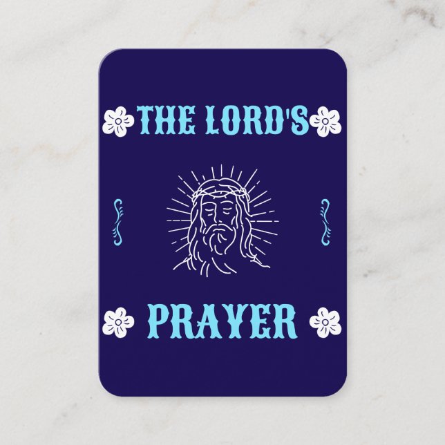The Lord’s Prayer – Traditional Prayer Card (Front)