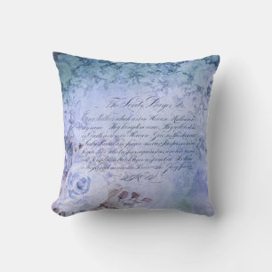 The Lord’s Prayer - Vintage Blue Cushion