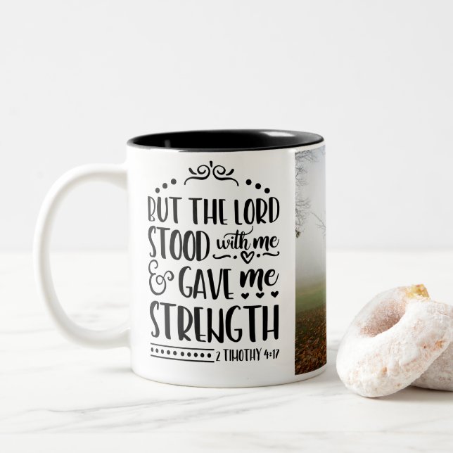 The Lord Stood with Me mug (With Donut)