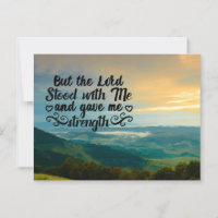 The Lord Stood With me