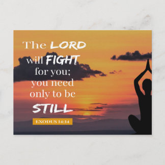 The Lord Will Fight For You - Exodus 14:14 Postcard