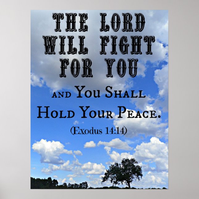 The Lord will fight poster (Front)
