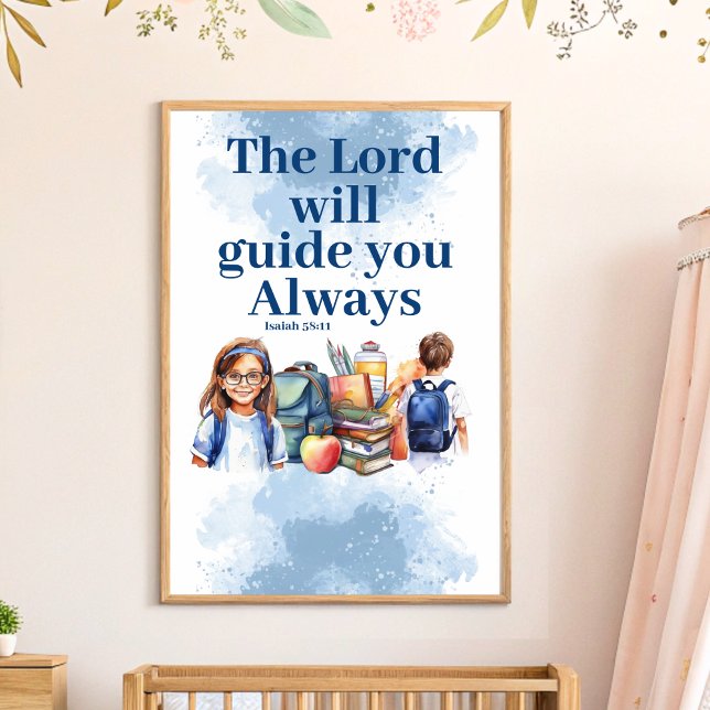 The Lord will guide you Christian Nursery Wall Art (Creator Uploaded)