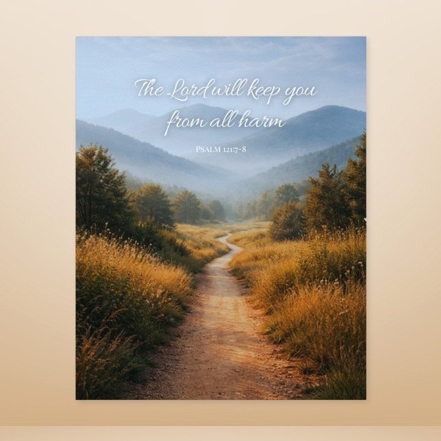 The Lord Will Keep You Psalm 121 Christian  Poster (Creator Uploaded)
