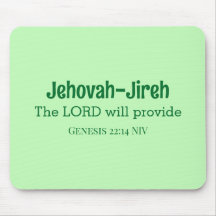 The Lord Will Provide Bible Verse Light Green