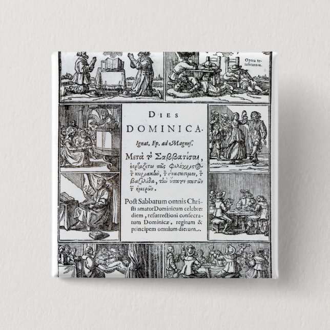 The Lord's Day, 1639 15 Cm Square Badge (Front)
