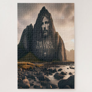 The Lords Face on Rocky Mountain Jigsaw Puzzle