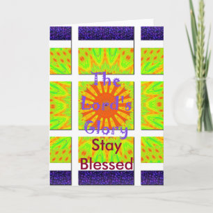 The Lord's Glory: Beautiful amazing colourful art Card