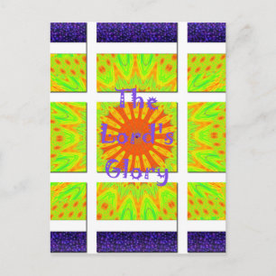 The Lord's Glory: Beautiful amazing colourful art Postcard