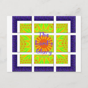 The Lord's Glory: Beautiful amazing colourful art Postcard