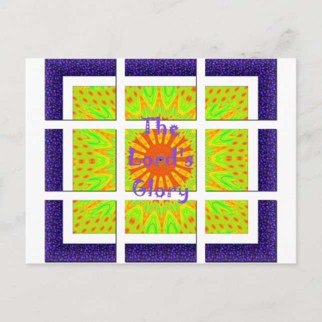 The Lord's Glory: Beautiful amazing colourful art Postcard (Front)