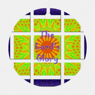 The Lord's Glory Pattern Graphic Text Design Christmas Tree Decoration