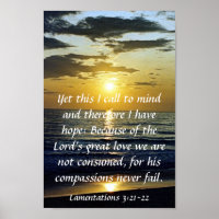 the Lord's great love bible verse reminder sunrise