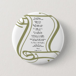 The Lords Prayer 6 Cm Round Badge