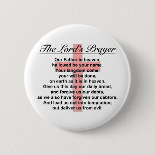 The Lord's Prayer 6 Cm Round Badge