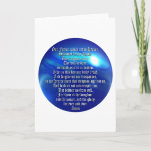The Lord's Prayer Card