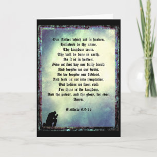 The Lord's Prayer Card