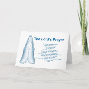 The Lords Prayer Card