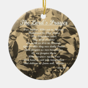 The Lords Prayer Ceramic Tree Decoration