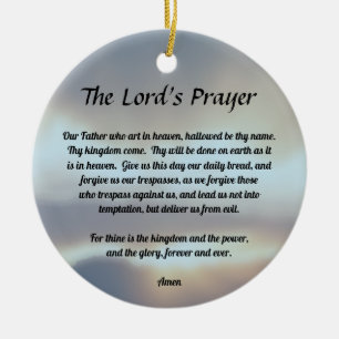 The Lord's Prayer Ceramic Tree Decoration