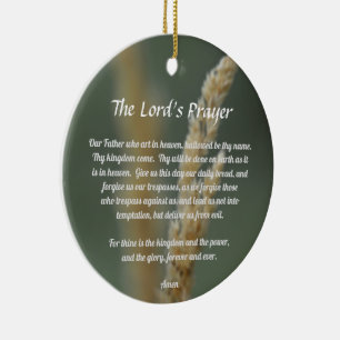 The Lord's Prayer Ceramic Tree Decoration