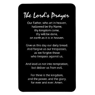 The Lord's Prayer Christian faith Magnet