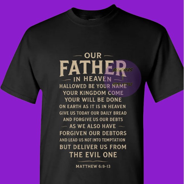 The LORDs Prayer - Christian T-Shirt (Creator Uploaded)