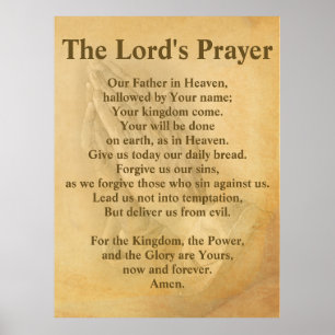 The Lords' Prayer (Contemporary) Poster
