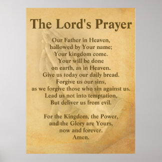 The Lords' Prayer (Contemporary) Poster