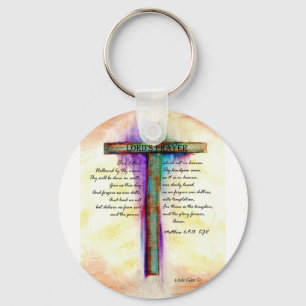 The Lord's Prayer Cross Key Ring