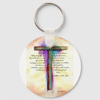 The Lord's Prayer Cross Key Ring