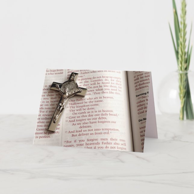 the lords prayer greeting card (Front)