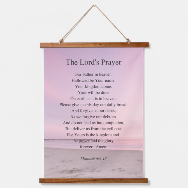 The Lord's Prayer Hanging Tapestry (Front)