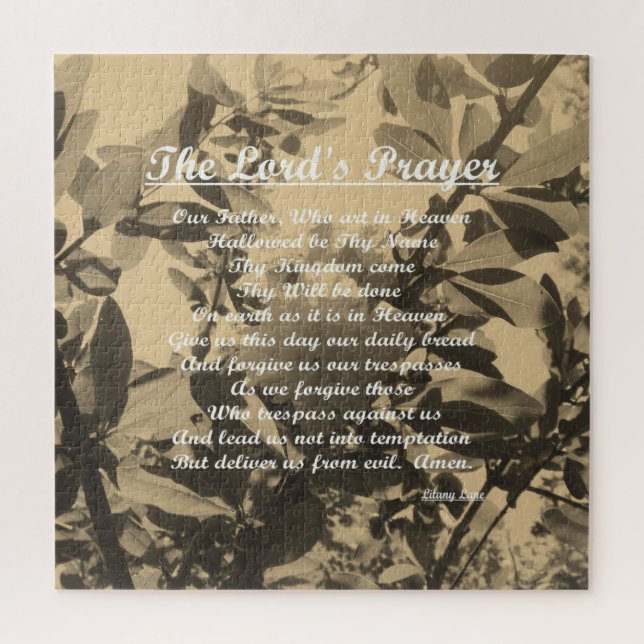 The Lords Prayer Jigsaw Puzzle (Vertical)