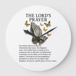 The Lord's Prayer Large Clock