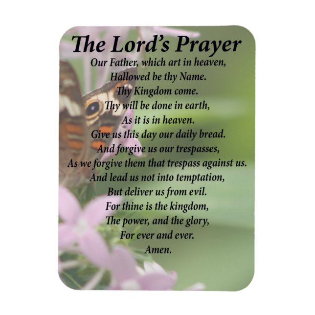 The Lord's Prayer Magnet (Vertical)
