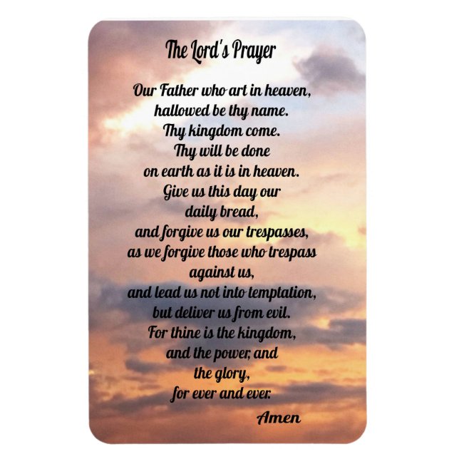 The Lord's Prayer Magnet (Vertical)