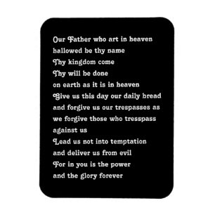 The Lords Prayer Magnet