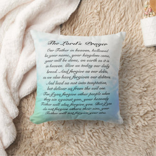 The Lord's Prayer, Matthew 6:9-13 Bible Verse Cush Cushion