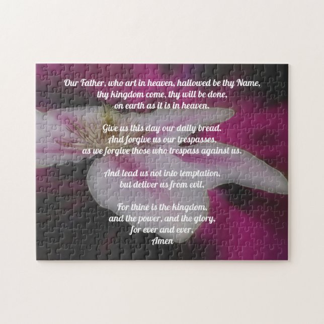 The Lord's Prayer Our Father Clematis     Jigsaw Puzzle (Horizontal)