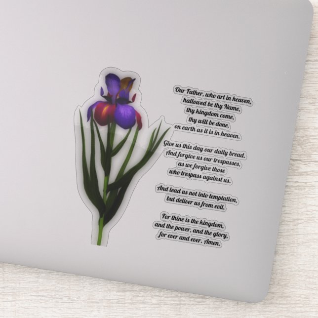 The Lord's Prayer Our Father Iris (Detail)