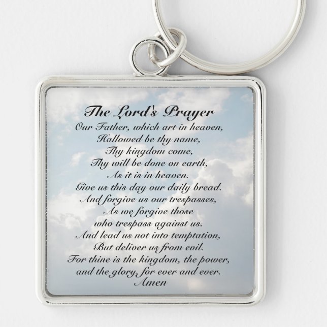 The Lord's Prayer, Our Father which art in Heaven Key Ring (Front)