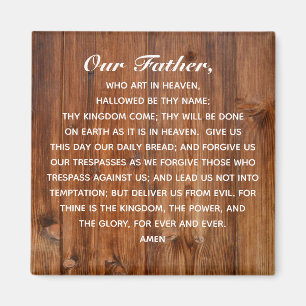 The Lord's Prayer Our Father Who Art in Heaven  Magnet